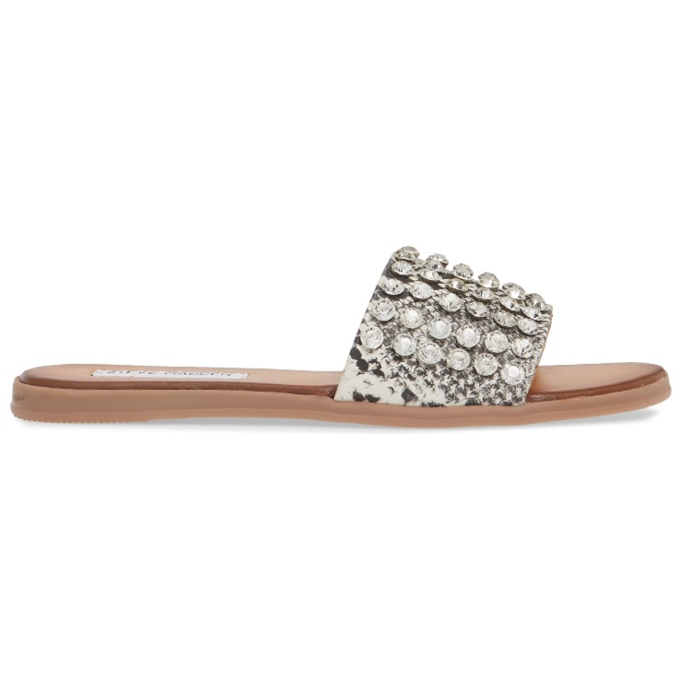 NIB Steve Madden Firework Slide Sandals Snake - Picture 3 of 7